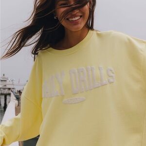 Daily Drills Lemonade Oversized Sport Crew XS/S
